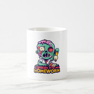 Zombies Ate My Homework Coffee Mug