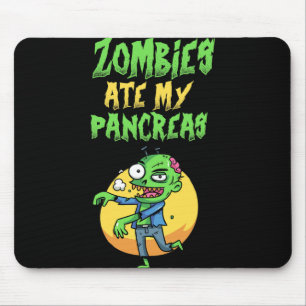 Zombies Ate My Pancreas T1d Type 1 Diabetes Girls  Mouse Pad