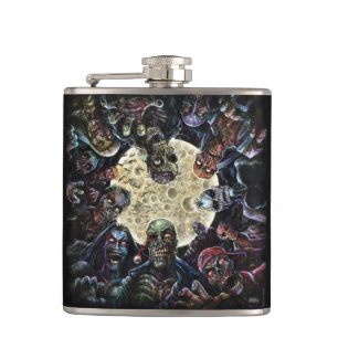 Zombies Attack (Zombie Horde) Hip Flask