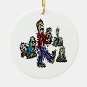 Zombies Ceramic Ornament