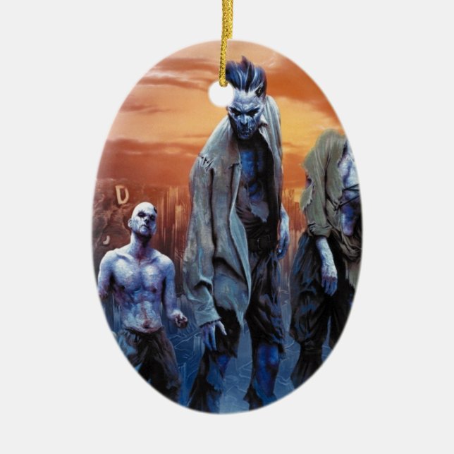 Zombies! Ceramic Tree Decoration (Front)