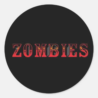 Zombies Classic Round Sticker