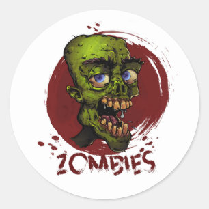 Zombies Classic Round Sticker