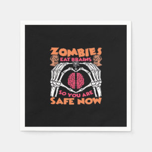 Zombies Eat Brains Classic Napkin