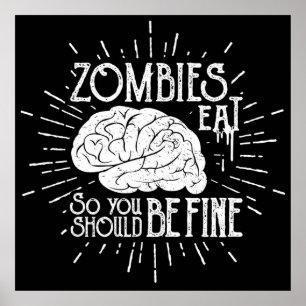 Zombies Eat Brains Poster
