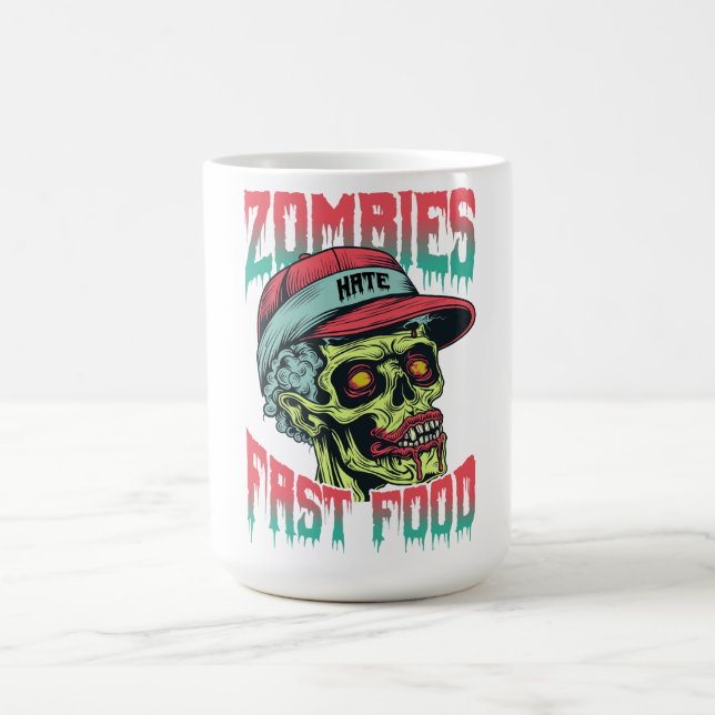 Zombies Fast Food Mug | Funny Horror Coffee Cup  (Center)