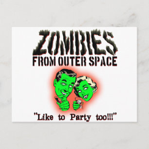 Zombies From Outer Space! Postcard