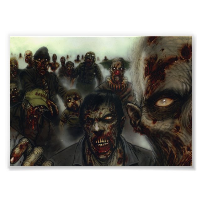 Zombies Halloween Photo Print (Front)