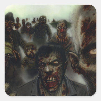 Zombies Halloween Stickers