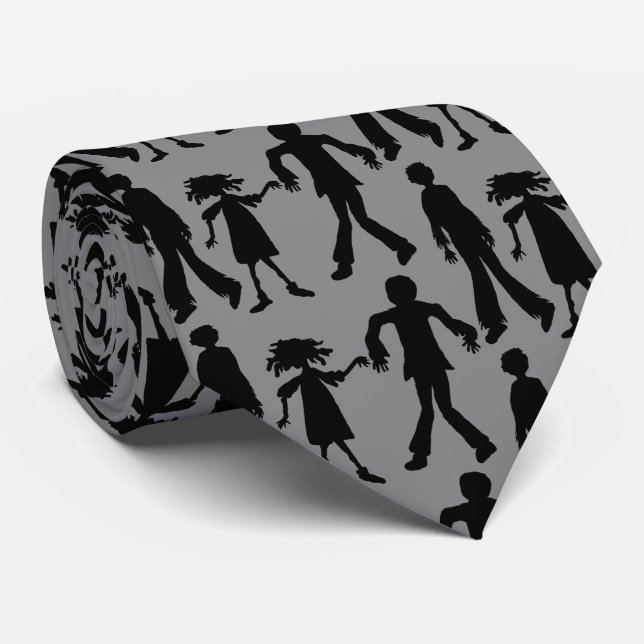 Zombies Halloween Walking Dead Tie (Rolled)