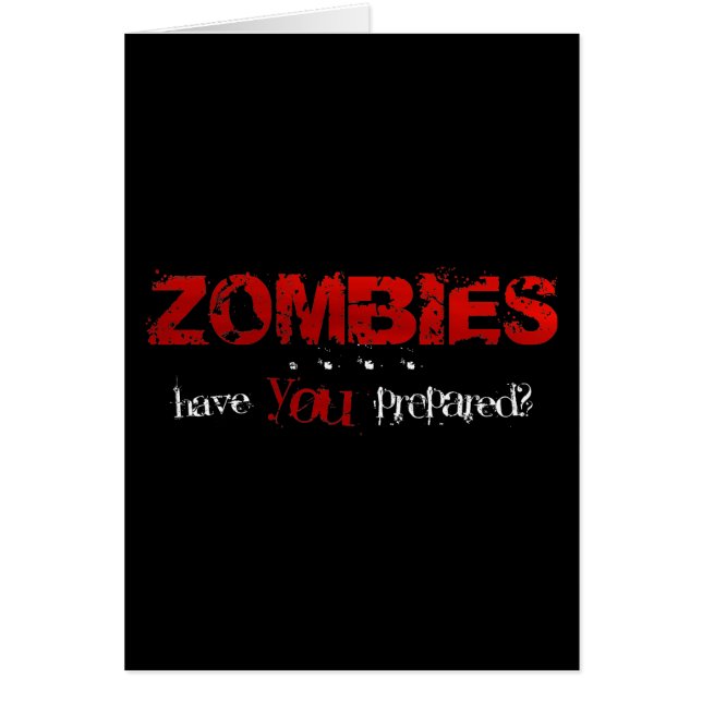 Zombies: Have You Prepared? (Front)