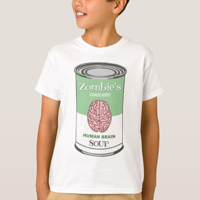 Zombie's Human Brain Soup T-Shirt (Front)