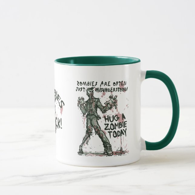 Zombies Need Hugs Too Mug (Right)