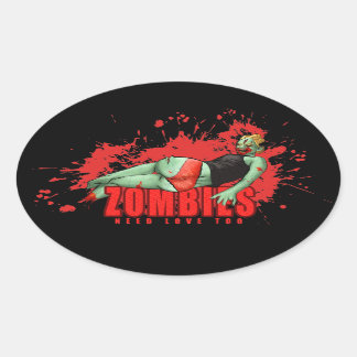 Zombies Need Love Sticker