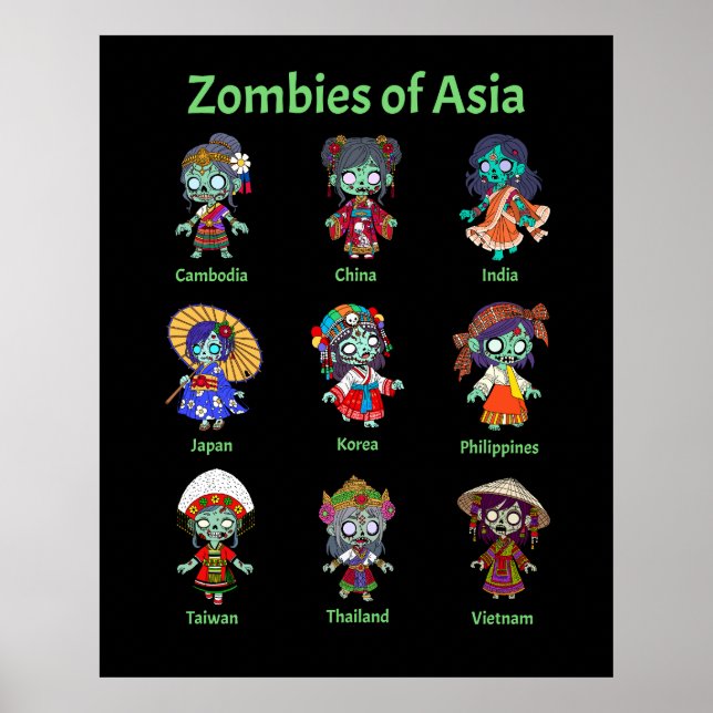 Zombies of Asia Poster (Front)