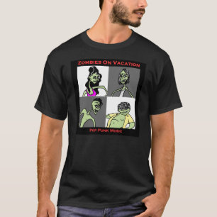 Zombies On Vacation - Four Faces T-Shirt