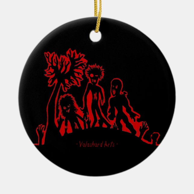 Zombies Rising Ornament (Front)