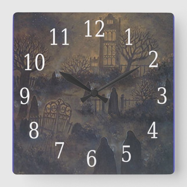 Zombies Square Clock (Front)