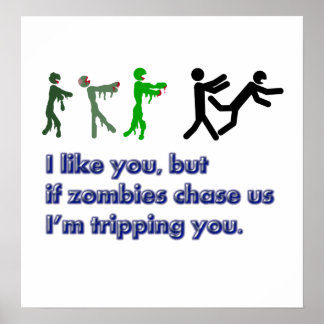 Zombies trip sign