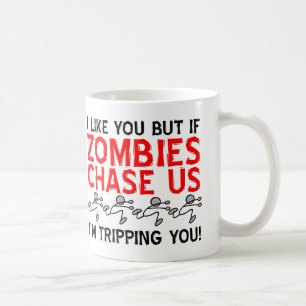 Zombies Tripping Funny Mug