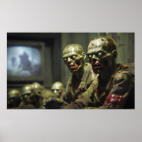  zombies watching Russian tv propaganda