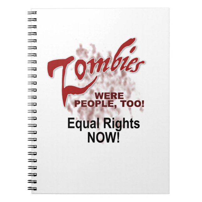 zombies were people too notebook (Front)