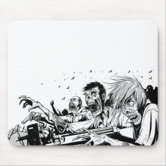 Zombies with Guns Mouse Pad