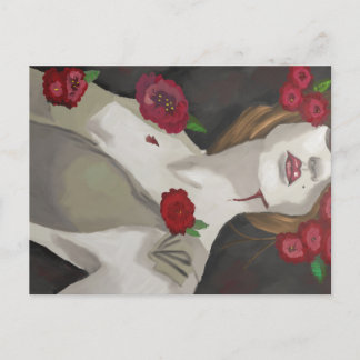 Zombified Beauty Postcard
