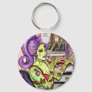 Zombilicious Keychain