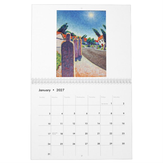 Zomblandia 2021 calendar (Jan 2027)