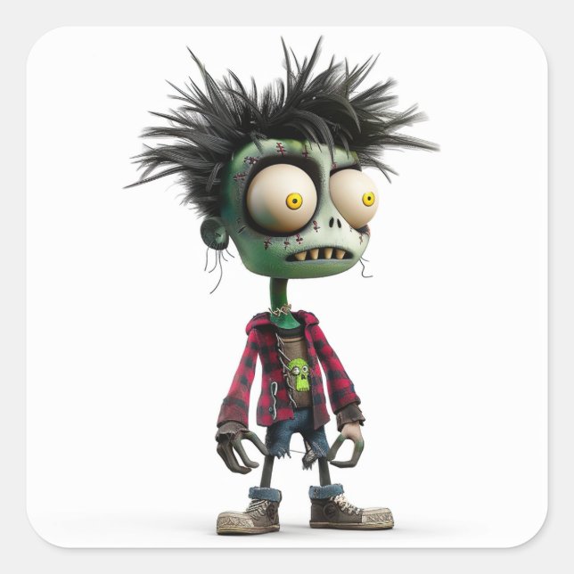 Zombo Kid – Punk Undead Sticker (Front)