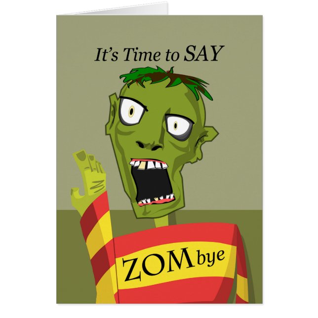 Zombye, Funny Goodbye with Zombie (Front)
