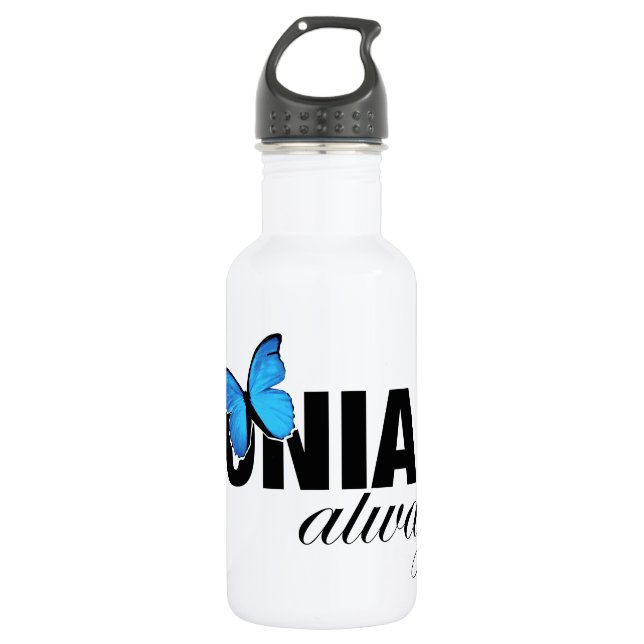 Zonian Always with Butterfly 532 Ml Water Bottle (Front)