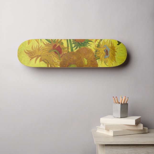Zonnebloemen (Van Gogh) Skateboard (Wall Art (Horz))