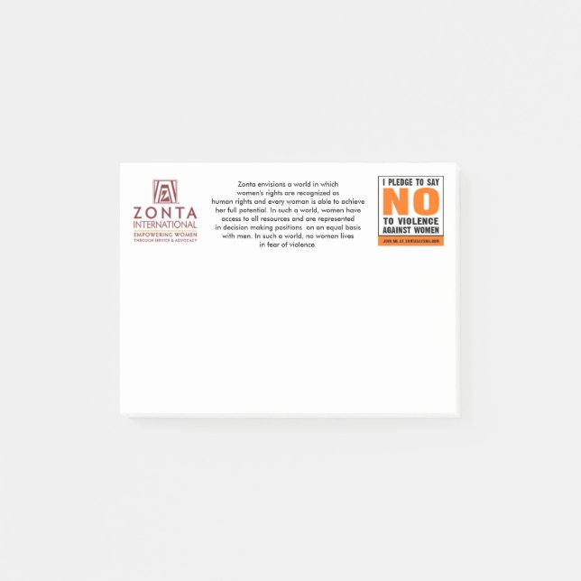 Zonta post-it notes (Front)