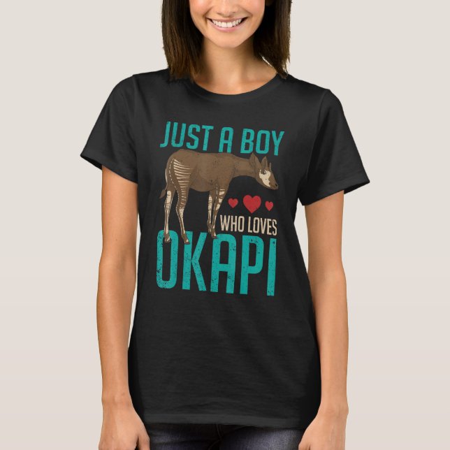 Zoo Animal  Boys Africa Safari Zoo Keeper Cute Oka T-Shirt (Front)