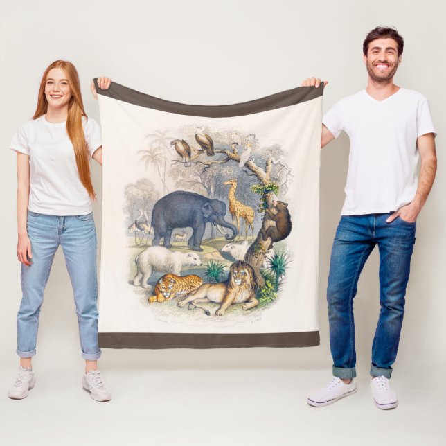 zoo, animal, cute, animals, nature, wildlife kids fleece blanket (In Situ)