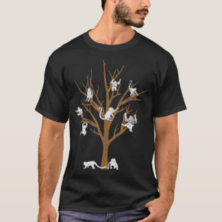 Zoo Animal Gift Chimpanzee Monkey Tree  T-Shirt