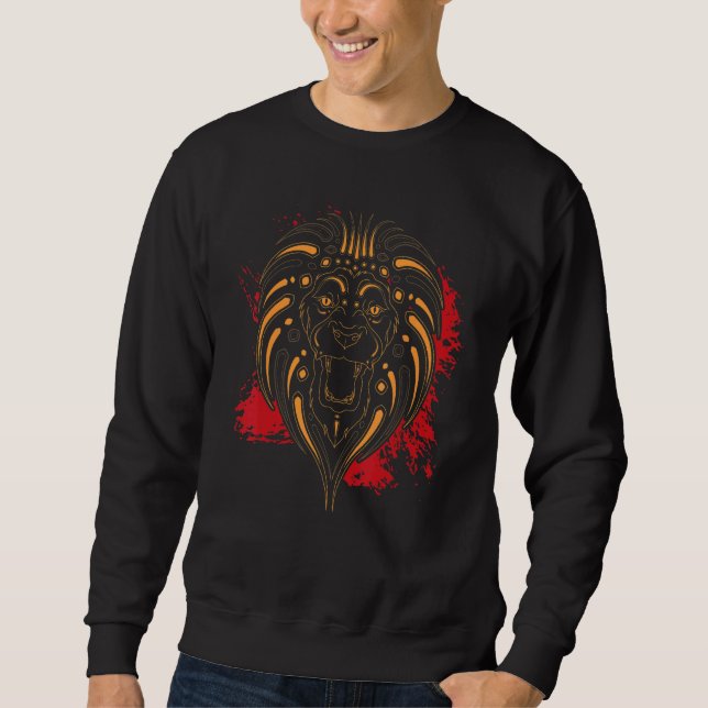 Zoo Animal Lion  Africa Safari Animal  Lion 1 Sweatshirt (Front)
