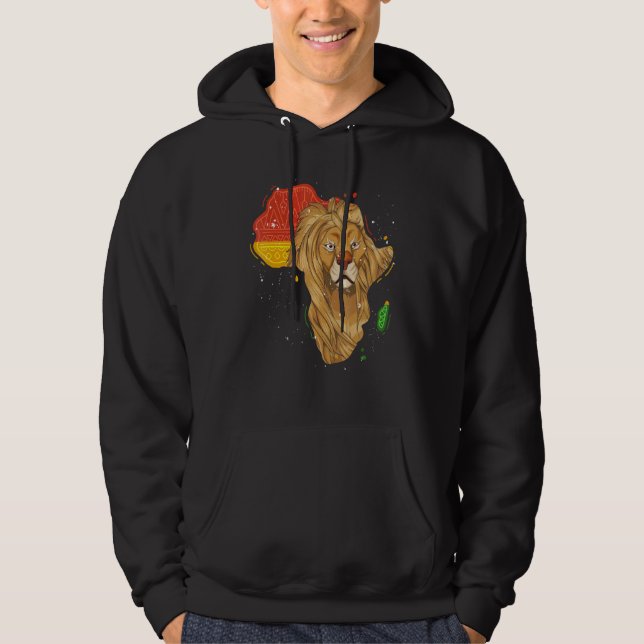Zoo Animal Lion Africa Safari Animal Lion Hoodie (Front)