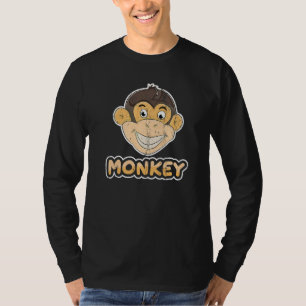 Zoo Animal Monkey  Chimpanzee Cute Monkey T-Shirt