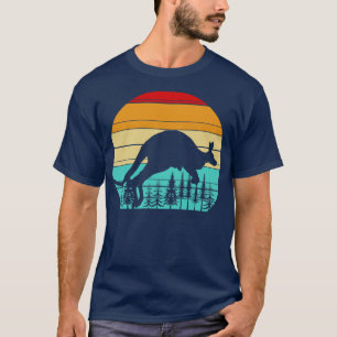 Zoo Animal Retro Australian Marsupial Kangaroo T-Shirt