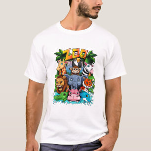 Zoo Animal Shirt Kids Boys Girls Teacher School Fi