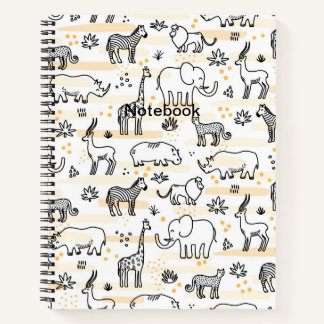 Zoo Animal Wildlife Notebook