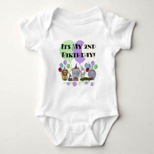 Zoo Animals 2nd Birthday Tshirts and Gifts