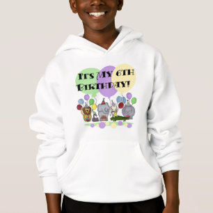 Zoo Animals 6th Birthday Tshirts and Gifts