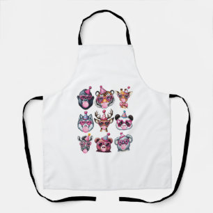 Zoo Animals Birthday Party Wildlife Lovers Boys Gi Apron