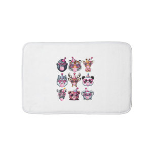Zoo Animals Birthday Party Wildlife Lovers Boys Gi Bath Mat