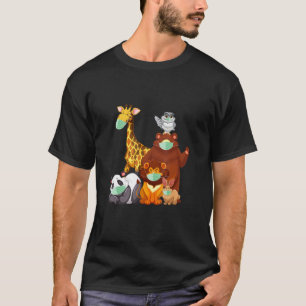 Zoo Animals Day With Mask World Wildlife Day Tshir T-Shirt