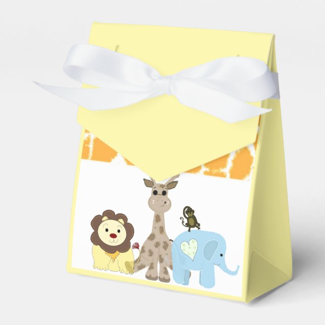 Zoo Animals Favour Box (Front Side)